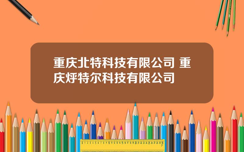 重庆北特科技有限公司 重庆烀特尔科技有限公司